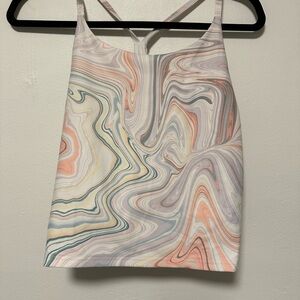 Old Navy Marble Swirl Active Crop Top